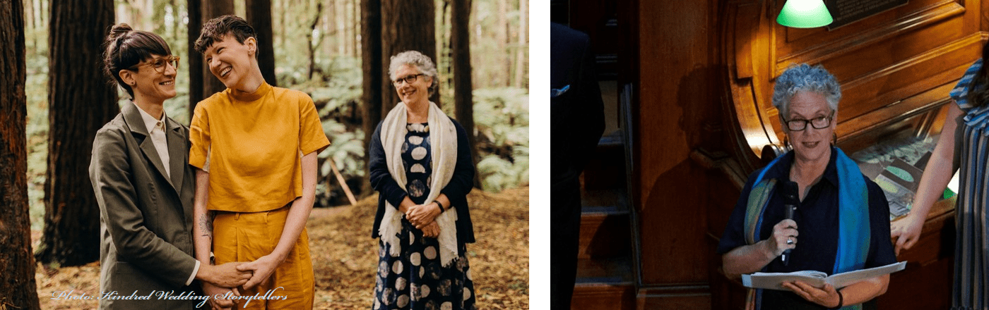 Library and forrest wedding photos